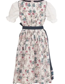 MADDOX Kinder Dirndl "Rosalie" 3-tlg. | Streublümchen Weiß Blau Rosa
