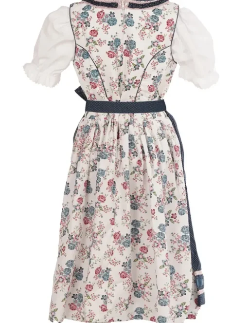 MADDOX Kinder Dirndl "Rosalie" 3-tlg. | Streublümchen Weiß Blau Rosa