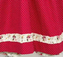 MADDOX Kinder Dirndl "Zermatt" 3-tlg. | Streublümchen Creme Rot