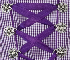 MADDOX Kinder Dirndl "Zillertal" 3-tlg. | Lila Weiß