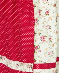 MADDOX Kinder Dirndl "Zermatt" 3-tlg. | Streublümchen Creme Rot