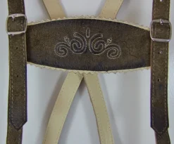 MADDOX Kurze Kinder Lederhose "Rafael" | Antik Nuss