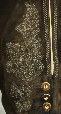 Maddox Kurze Lederhose Hector G - Alt Moor