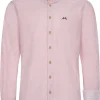 MADDOX Trachtenhemd Button Down Kragen - Hemd-58 | Rubin Rot
