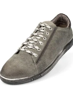 MADDOX Trachtenschuhe Sneaker "Siegfried" für Herren | Steingrau