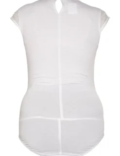 MarJo Damen Trachten Body "Fanessa-Emely" Kurzarm | Weiß