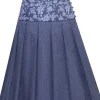 MarJo Damen Trachtenrock "Francesca" 58cm 697658 | Deep Ocean Blue