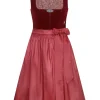 MarJo Samt Dirndl "Elisabeth" 697758 | Palisander Rot 58cm