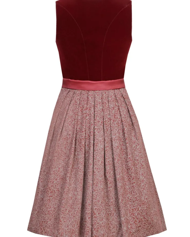 MarJo Samt Dirndl "Elisabeth" 697758 | Palisander Rot 58cm