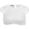 MarJo Spitzen Dirndlbluse "Klara-Dalida" Flügelarm | Offwhite