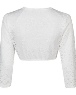Nina von C. 3/4 Arm Dirndlbluse "Riley" Bio Baumwolle 40471327 | Weiß
