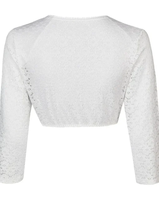Nina von C. 3/4 Arm Dirndlbluse "Riley" Bio Baumwolle 40471327 | Weiß