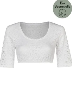 Nina von C. Halbarm Dirndlbluse "Suna" Bio Baumwolle 40463327 | Weiß