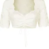 Nina von C. Halbarm Spitzen Dirndlbluse "Amira" 16464326 | Champagner