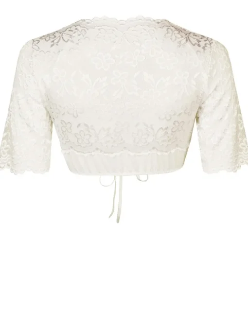 Nina von C. Halbarm Spitzen Dirndlbluse "Amira" 16464326 | Champagner