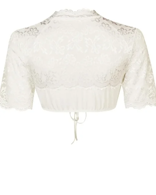 Nina von C. Halbarm Spitzen Dirndlbluse "Audrey" 16467326 | Champagner