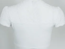 Nina von C. Spitzen Dirndlbluse "Valeska" Kurzarm 48462971 | Weiß