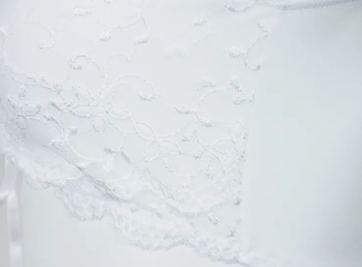 Nina von C. Spitzen Dirndlbluse "Valeska" Kurzarm 48462971 | Weiß