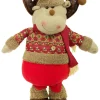 Rentier Dekofigur für Weihnachten - Stehfigur mit ausziehbaren Beinen - 80 x 34 cm