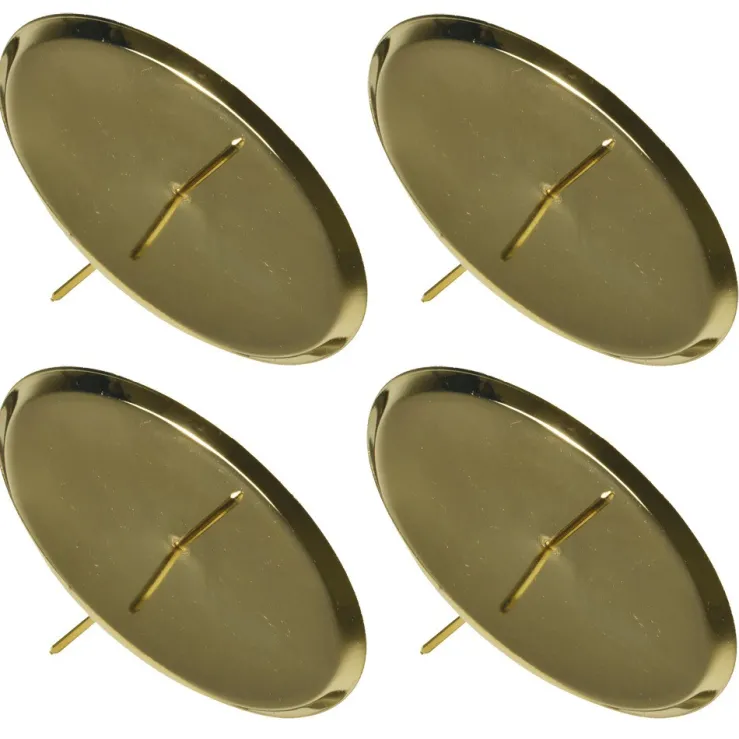 Riffelmacher Adventskerzenhalter Ø 10 cm Gold 10786 | 4 Stück