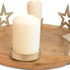 Riffelmacher Adventskerzenhalter "Runder Teller mit Sternen" 70338 | 38x13cm