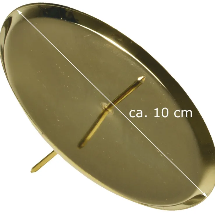 Riffelmacher Adventskerzenhalter Ø 10 cm Gold 10786 | 4 Stück