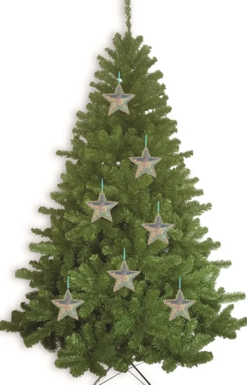 Riffelmacher Christbaumschmuck Stern 16cm weich 70120 - Greeneryglitter Mehrfarbig