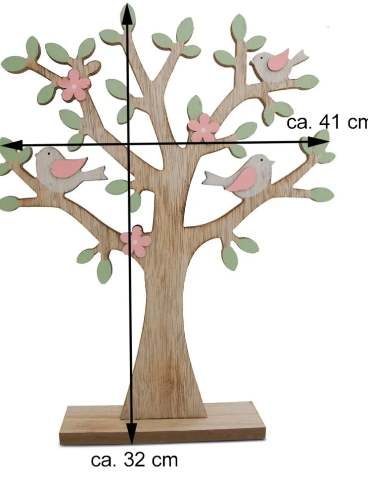 Riffelmacher Dekobaum mit Vögeln 06272 | ca. 32 x 41 cm