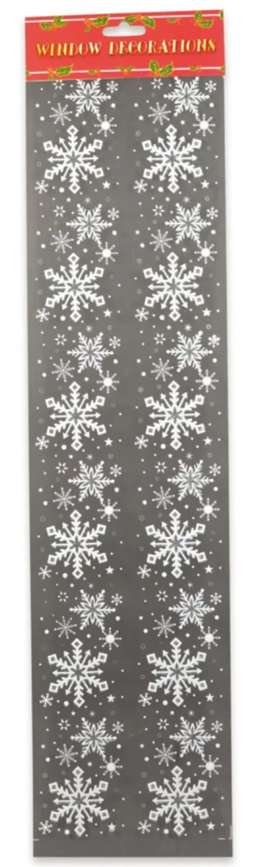 Riffelmacher Fensterdekoration Schneeflockenbanner 75139 - Weiß Glitter 60cm