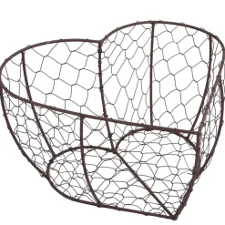 Riffelmacher Herz Metallkorb 08212 | 26 x 13 cm - Drahtkorb