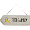 Riffelmacher Holz Dekoschild "Biergarten" 08526 | Gartendekoration