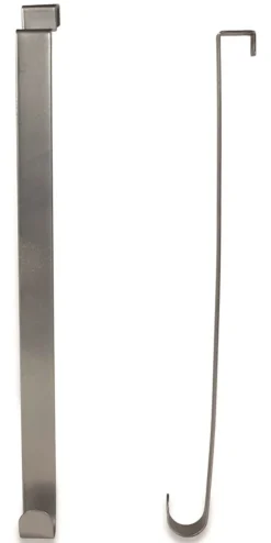 Riffelmacher Innentür Türhaken für Kränze 26cm 14401 - 2 Stück Silber