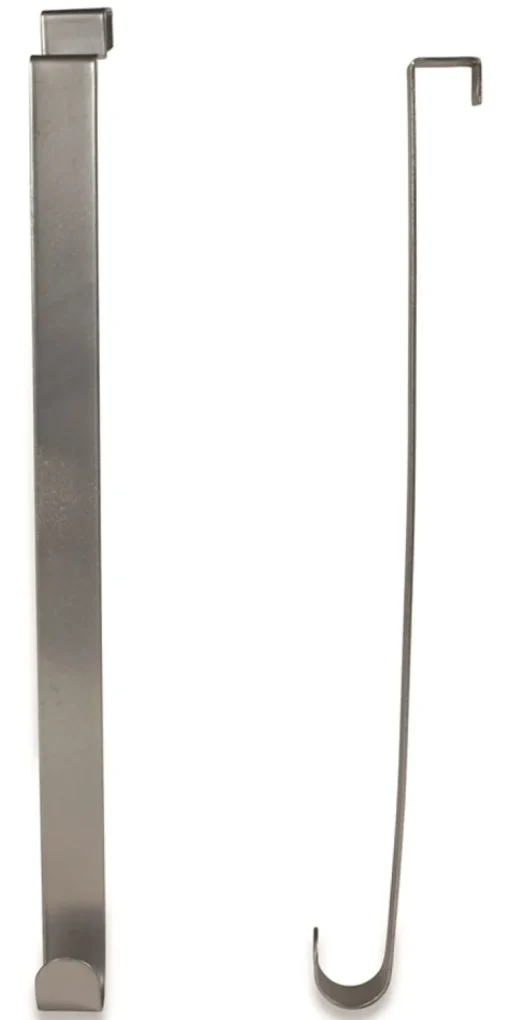 Riffelmacher Innentür Türhaken für Kränze 26cm 14401 - 2 Stück Silber