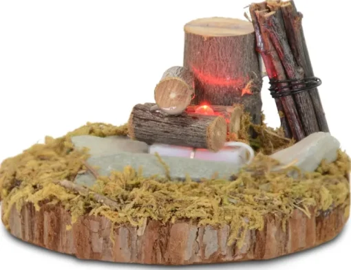 Riffelmacher Lagerfeuer mit LED Licht 78319 | 7,5cm