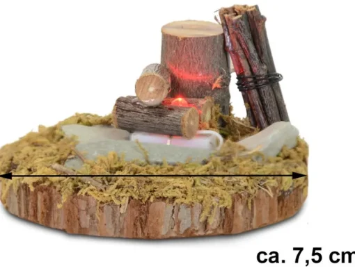 Riffelmacher Lagerfeuer mit LED Licht 78319 | 7,5cm