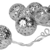 Riffelmacher LED Kugel-Lichterkette 160cm - 10 Kugeln Silber | 76205 Weihnachtsdekoration