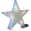 Riffelmacher LED Stern mit Minilichterkette 40 cm 68305 | Weiß