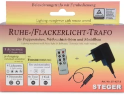 Riffelmacher Ruhe- / Flackerlicht Trafo mit Fernbedienung 78528