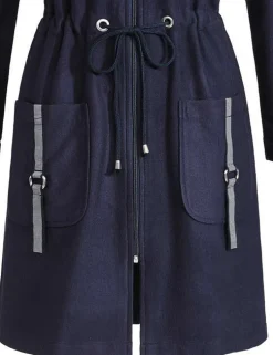 RINGELLA Damen Frotteemantel mit Kapuze 2218605 | Marineblau
