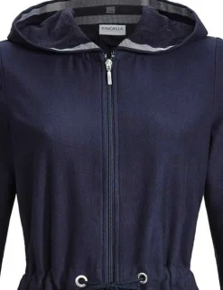 RINGELLA Damen Frotteemantel mit Kapuze 2218605 | Marineblau