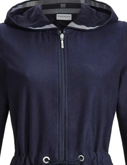 RINGELLA Damen Frotteemantel mit Kapuze 2218605 | Marineblau