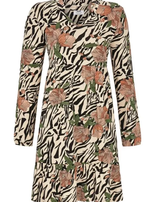 RINGELLA Damen Kleid mit Leoparden Design 2538001 | Beige