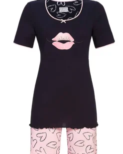 RINGELLA Damen Kurzarm Pyjama "Lovely" 4261312 | Dark Navy
