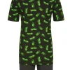 RINGELLA Herren Kurzarm Pyjama "Dollars" 4241316 | Graphit