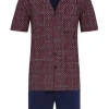 RINGELLA Herren Pyjama Shorty "Navy Circles" 2241311 | Navy / Rot