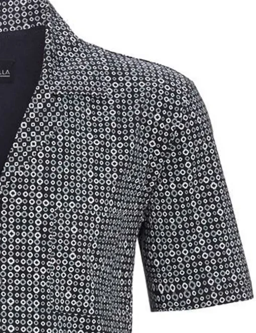 RINGELLA Herren Pyjama Shorty "Grey Circles" 2241311 | Anthrazit