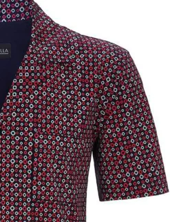 RINGELLA Herren Pyjama Shorty "Navy Circles" 2241311 | Navy / Rot