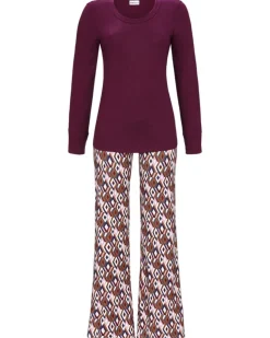 RINGELLA Pyjama mit Schlaghose "70s" 4511215 | Beere