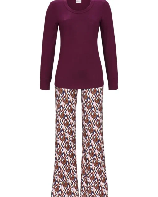 RINGELLA Pyjama mit Schlaghose "70s" 4511215 | Beere