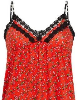 RINGELLA Shorty mit Spaghettiträgern "Lingerie" 3261301 | Poppy Rot